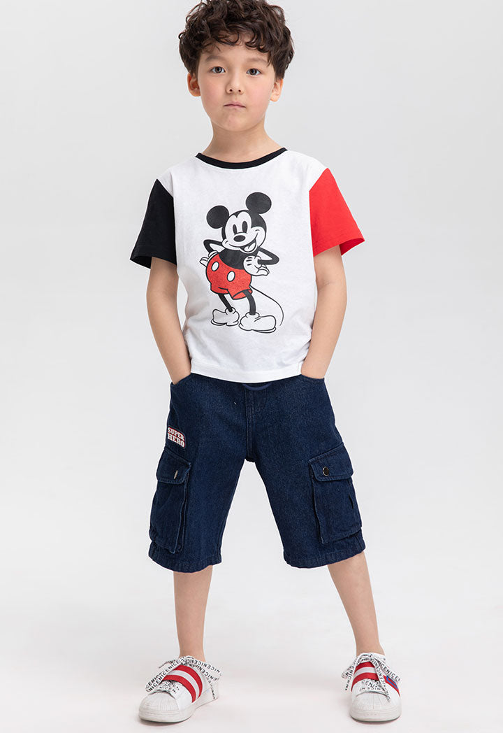 Disney Mickey Mouse Glitter Print T-Shirt