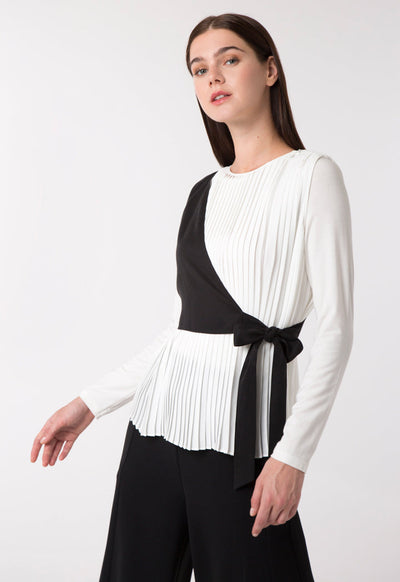 Pleated Overlay Top - Fresqa