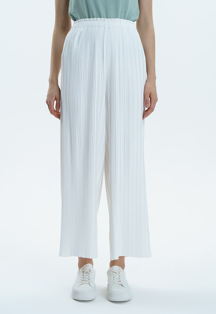 Pleated Wide Leg Culottes