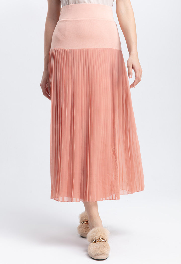 Elasticated Accordion Pleat Skirt