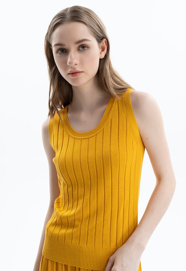 Solid Top with Scoop Neck 