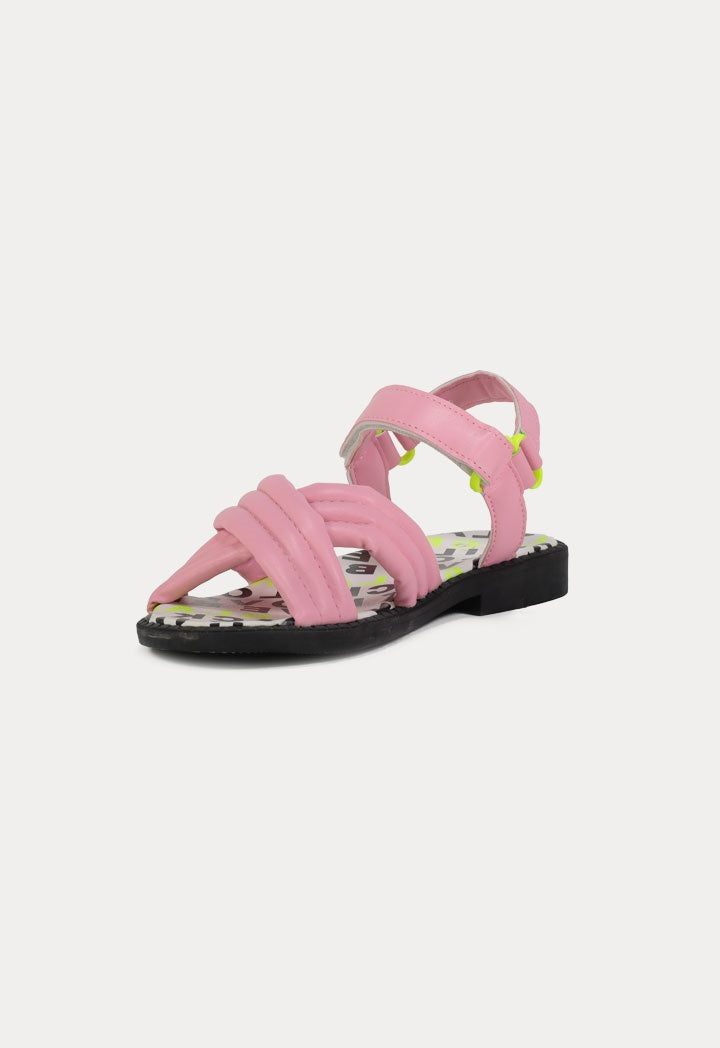 Quilted Crisscross Strap Sandals