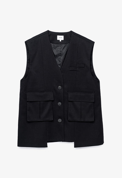 Solid Sleeveless Vest