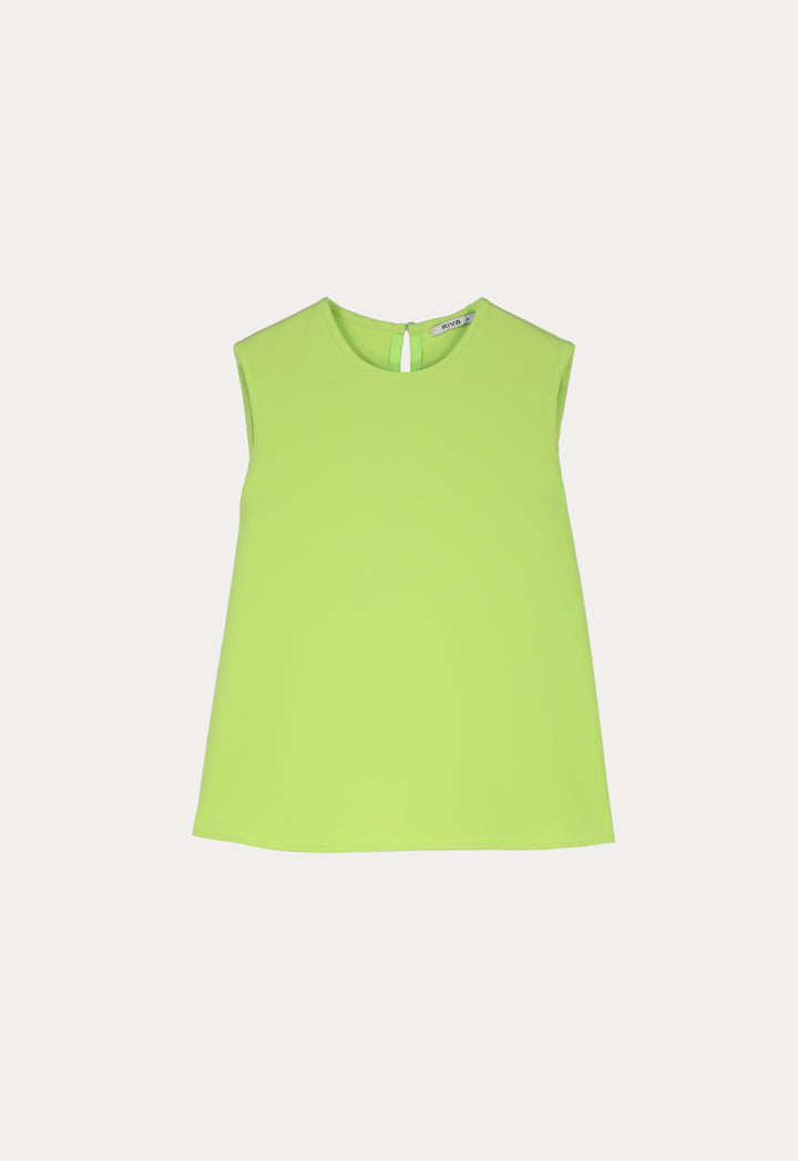 Solid Sleeveless Classic Top