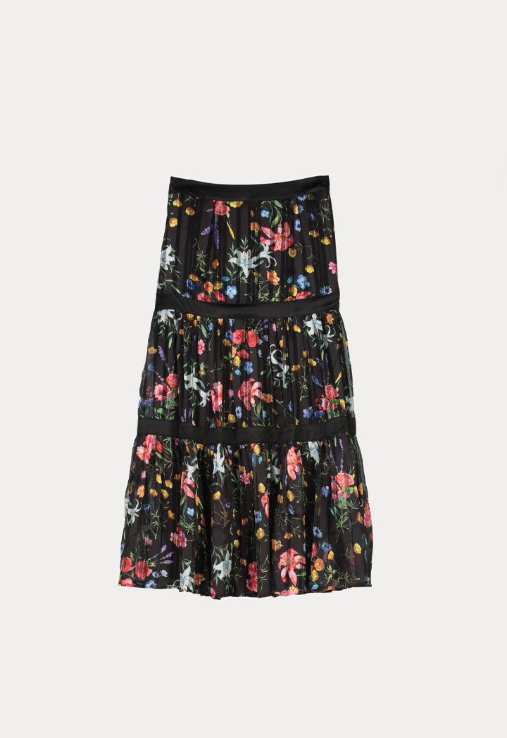 multicolor-floral-printed-skirt