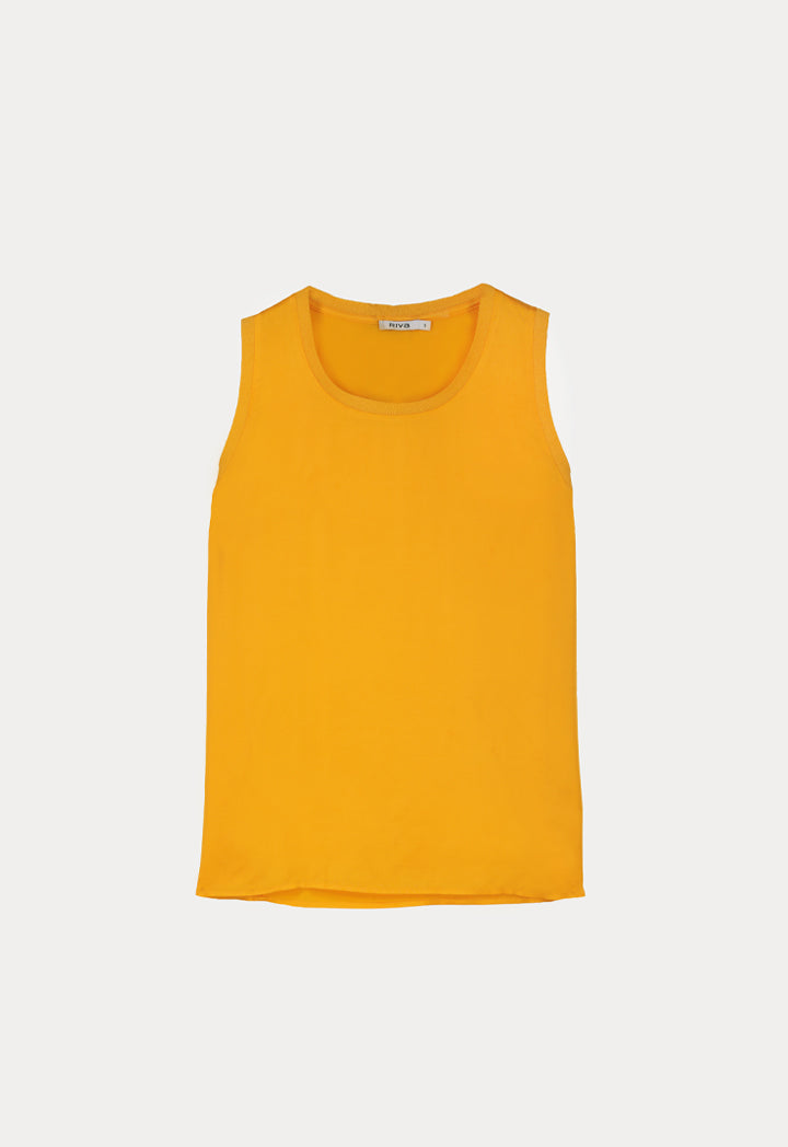 Solid Sleeveless Blouse