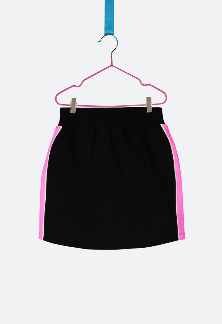 Black Side Tape Sporty Skirt