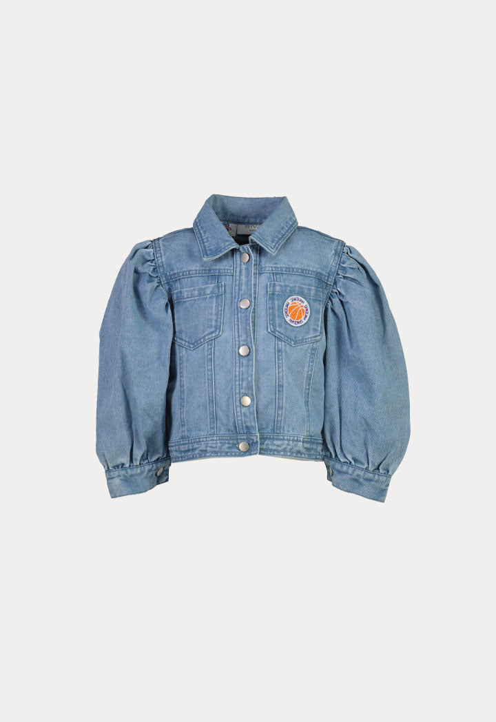 Space Jam Puff Sleeve Denim Jacket