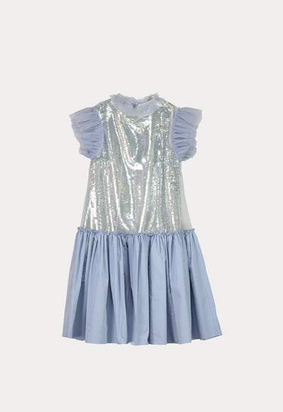 Sequins Tulle Frill Dress