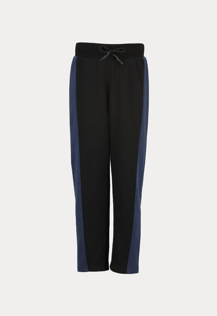 Drawstring Waist Insert Side Ribbed Pants