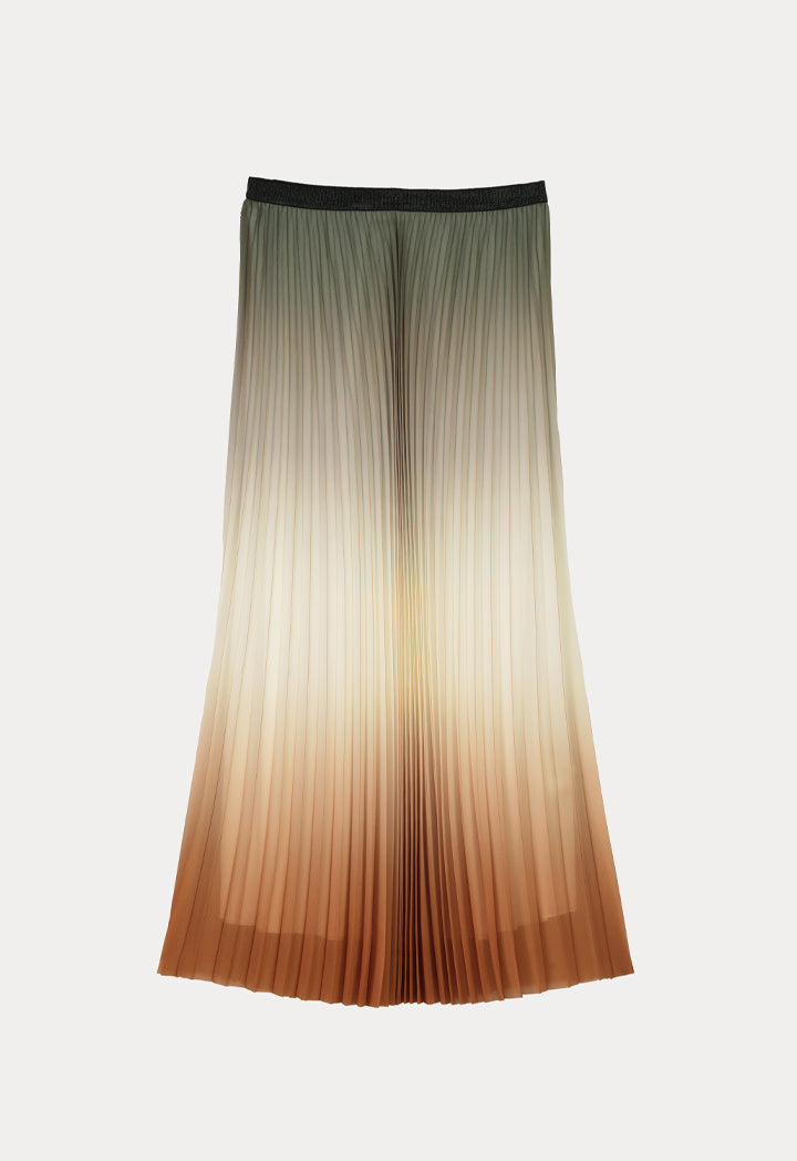 Pleated Ombre Classic Skirt