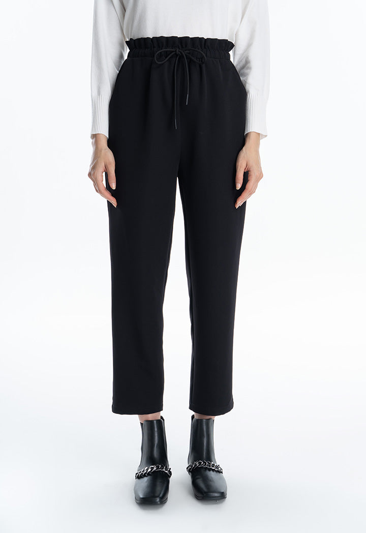 Solid Straight Leg Formal Trouser