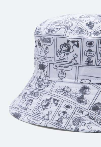 Peanuts Comic Print Bucket Hat