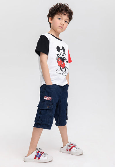 Disney Mickey Mouse Glitter Print T-Shirt