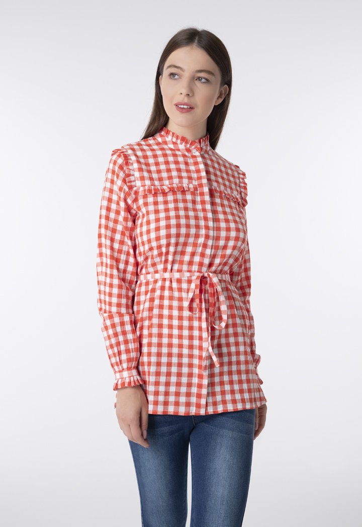 Checkered Long Sleeve Shirt