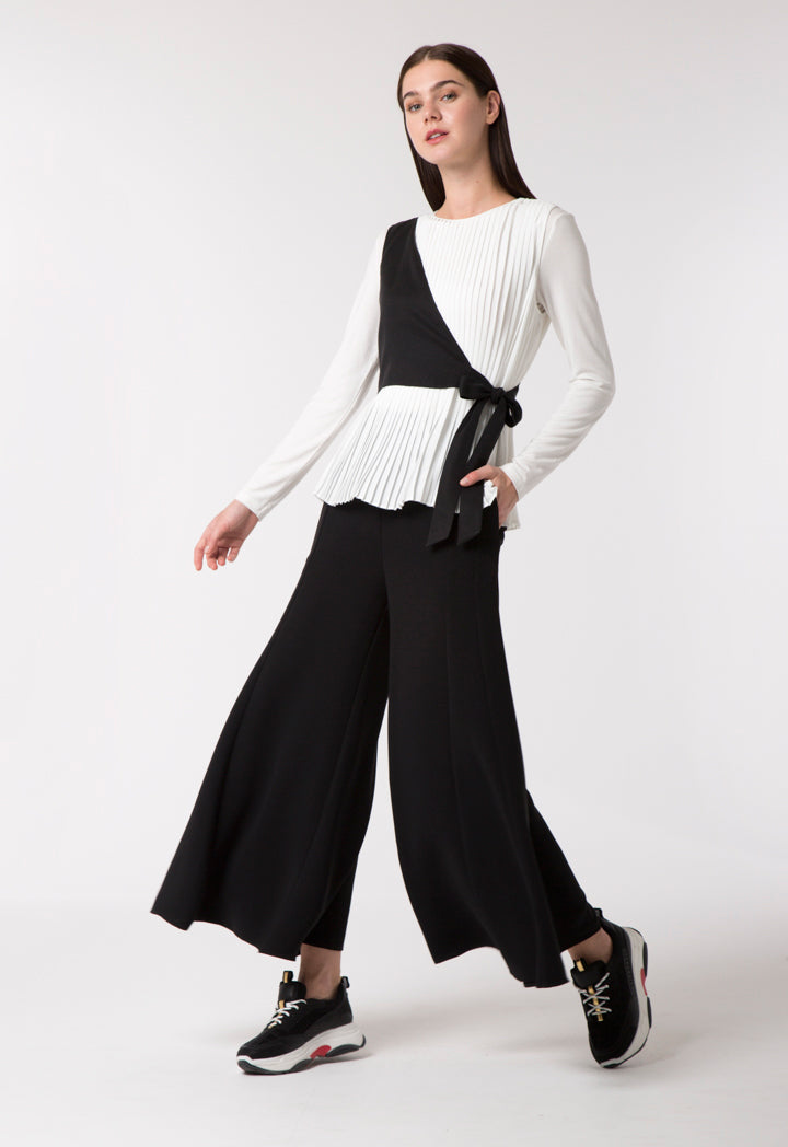 Pleated Overlay Top - Fresqa