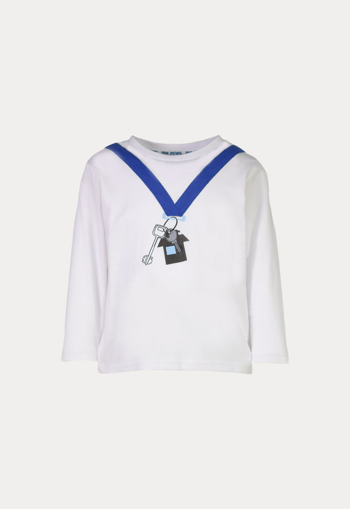 Paw Patrol Long Sleeve T-Shirt With Twill Tape