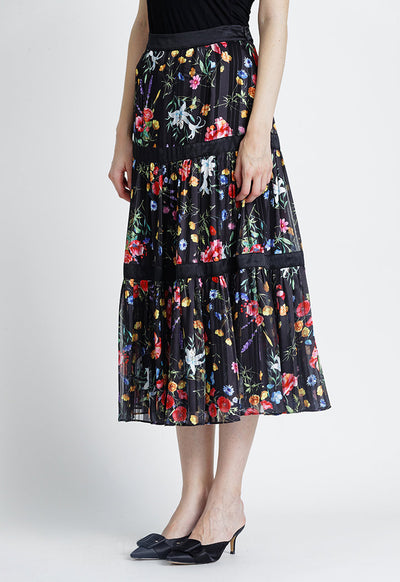 multicolor-floral-printed-skirt