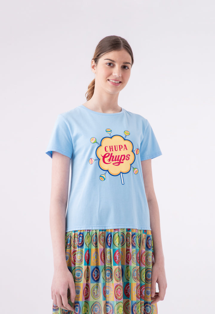 Chupa Chups Printed Tulle Jersey Dress