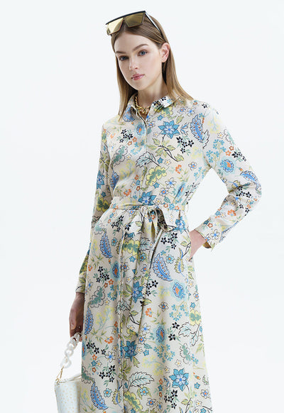 Floral Printed Maxi Outerwear