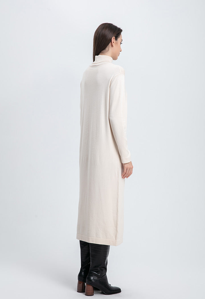 Turtleneck Knitted Long Dress