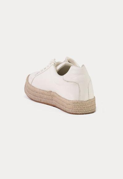 Semi-Espadrilles Lace Up Rubber Shoes