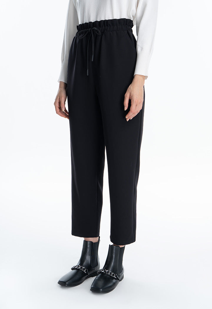 Solid Straight Leg Formal Trouser