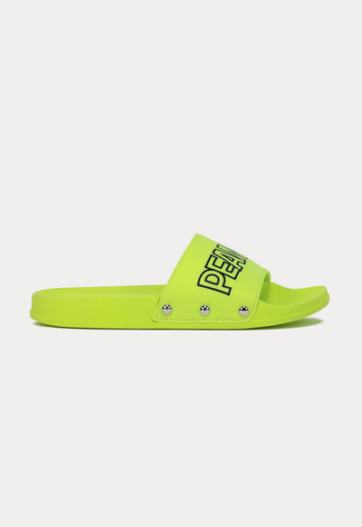 Peanuts Neon Yellow Sliders