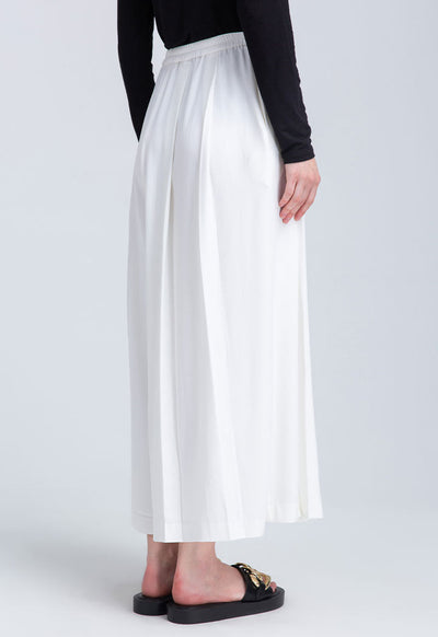 Wide Hem Fold Solid Trouser