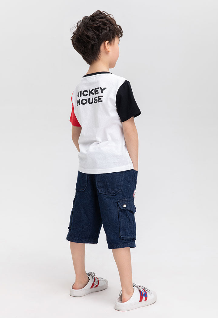 Disney Mickey Mouse Glitter Print T-Shirt