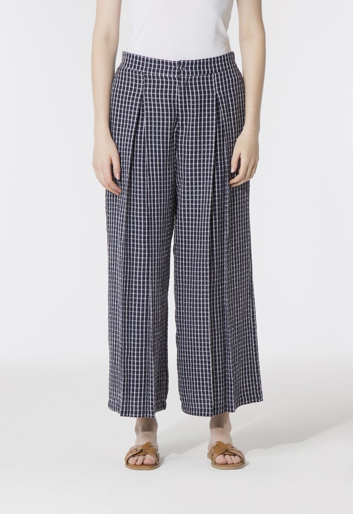 Checks Wide Leg Culottes