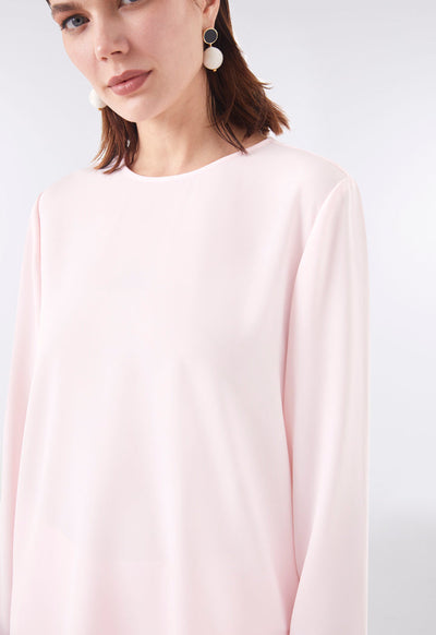 Round Neck Bracelet Sleeve Top