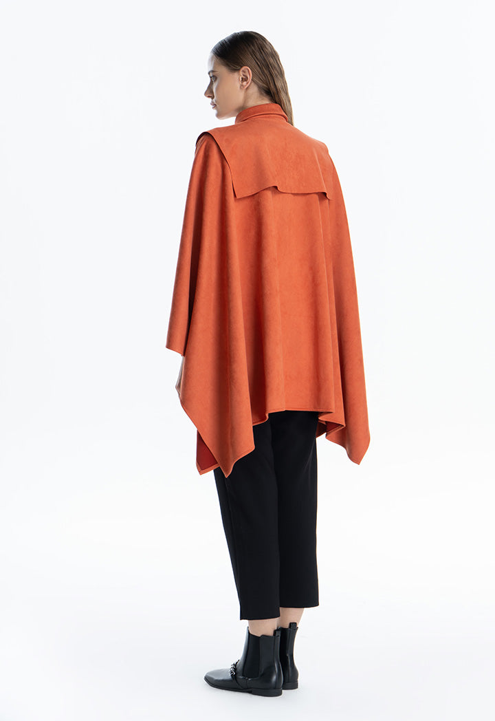 Shoulder Drape Slip On Outerwear