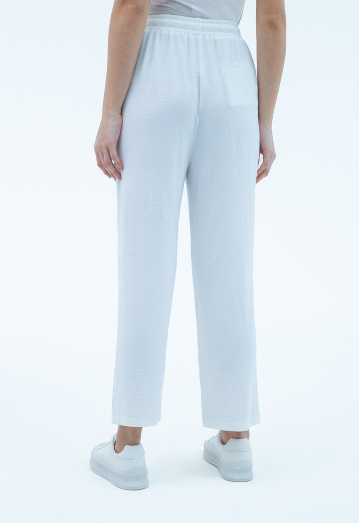 Elacticated Waist Solid Culottes