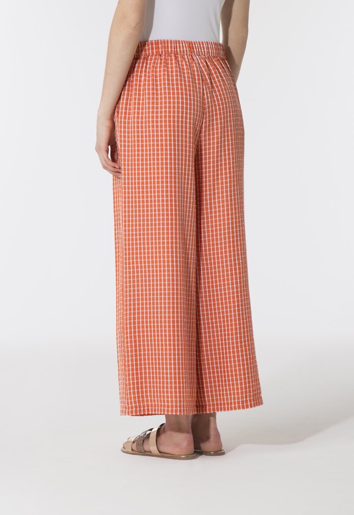 Checks Wide Leg Culottes