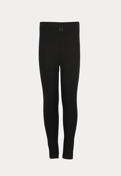 Stretch Jersey Single Bow Trim Leggings