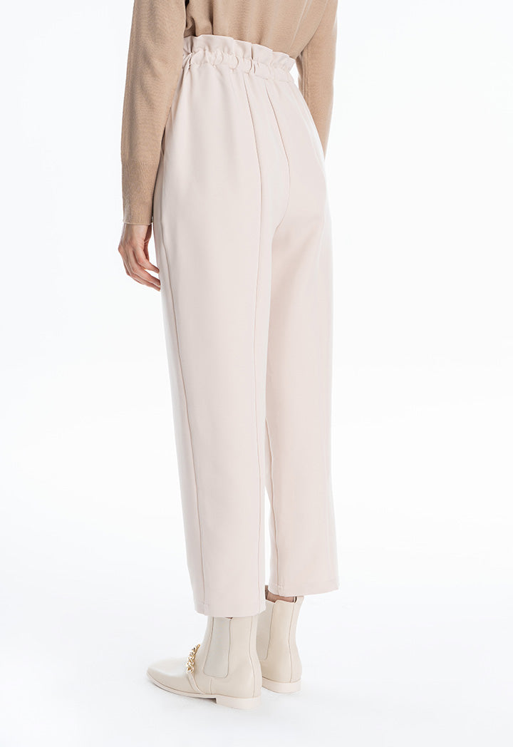 Solid Straight Leg Formal Trouser