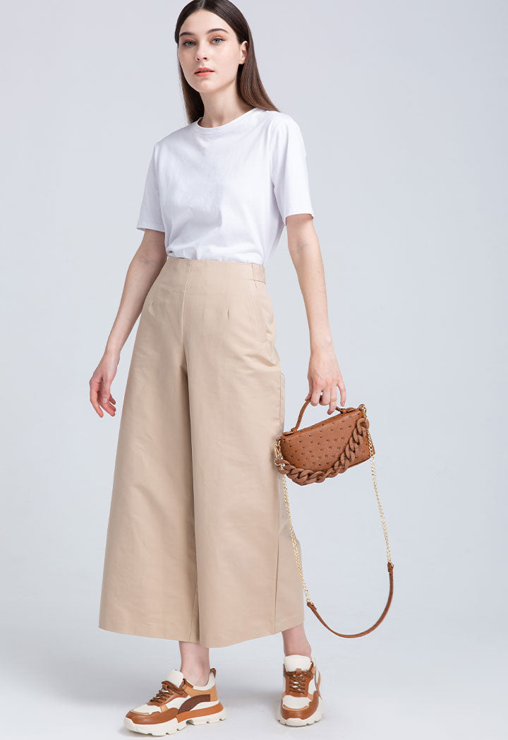 Wide Leg Straight Cut Culottes