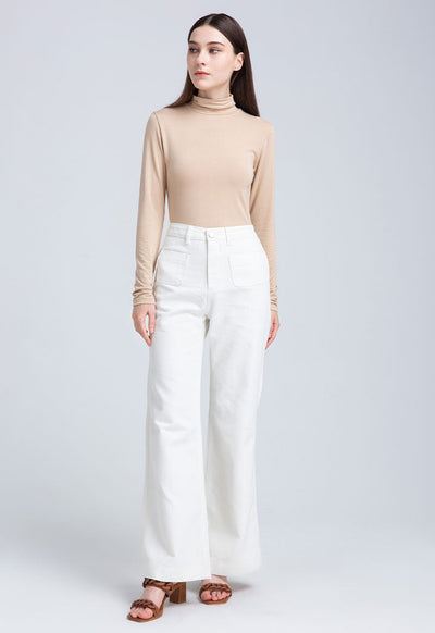 Bell Bottom Solid Trouser