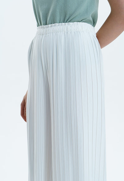 Pleated Wide Leg Culottes