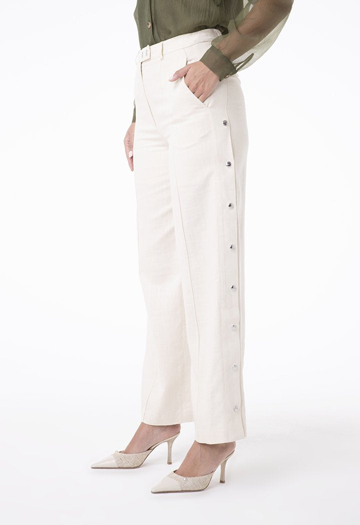 Linen High Waist Trouser