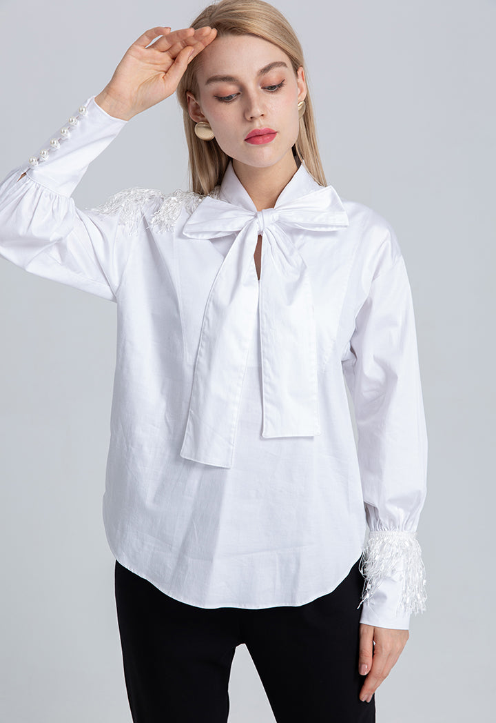 ecru-blouse-bow-w-neck