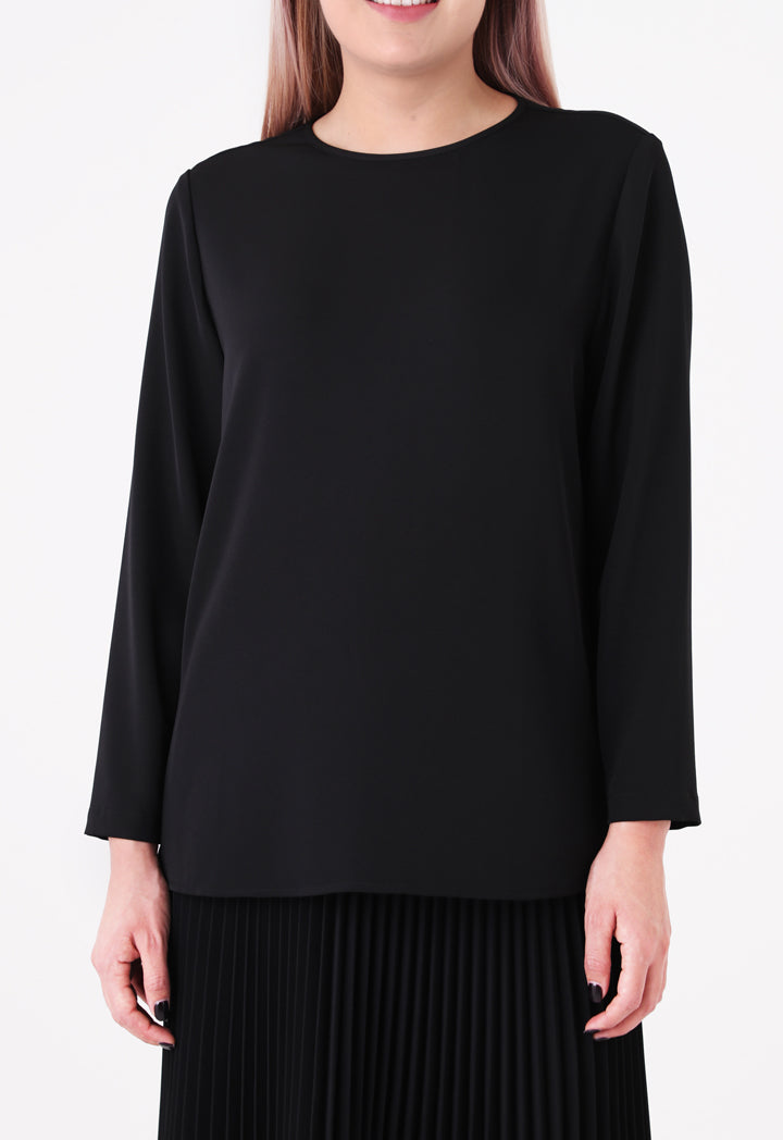 Round Neck Bracelet Sleeve Top