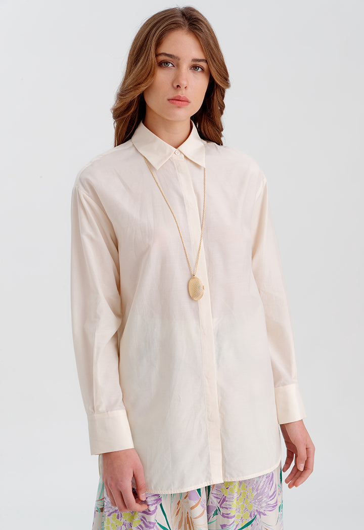 High Low Classic Solid Shirt