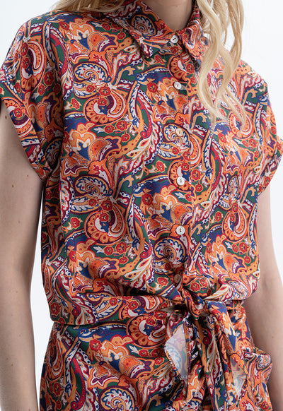 All Over Paisley Printed Shirt