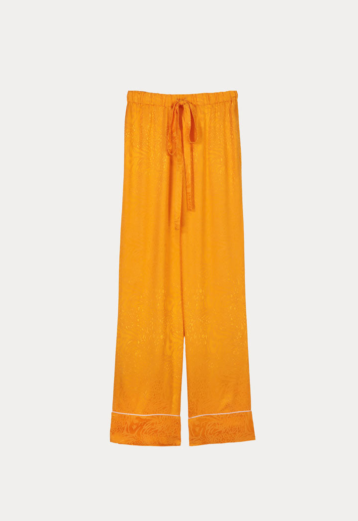 Orange Textured Trouser