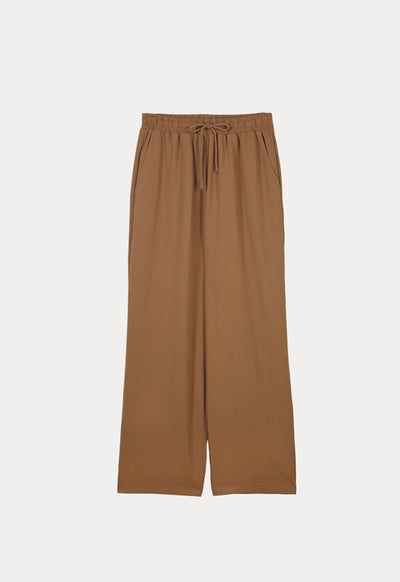 Elacticated Waist Solid Culottes