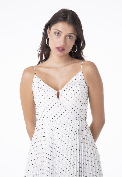 Strappy Pleated Dress