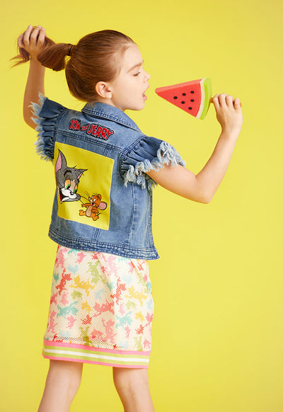 Tom And Jerry Embellished Denim Jacket