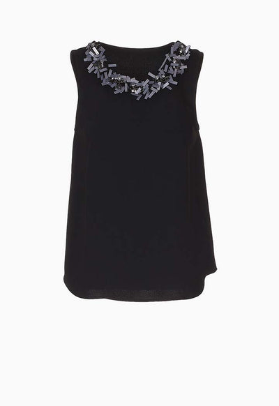 Sleeveless Sequins Top - Fresqa